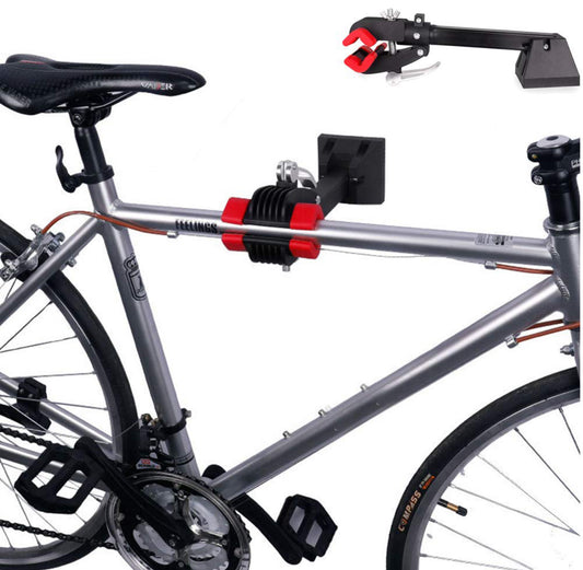 Support Vélo Mural Pliable - Rangement Bicyclette Garage SQES
