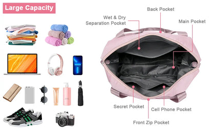 Sac de Voyage pour femme - Sac a main Pliable de Grande Capacité - sacs de voyage & valise - Bagages - SQES