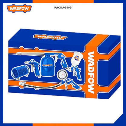 Jeu 5 pcs pneumatique - Pistolets - Tuyau spirale 5m - SQES