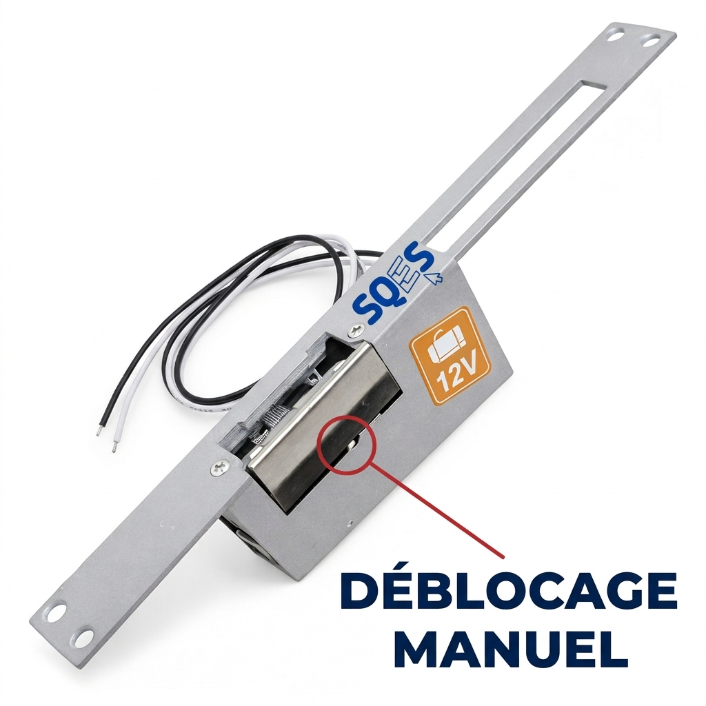 Gâche électrique JIS 12V à sécurité RF822