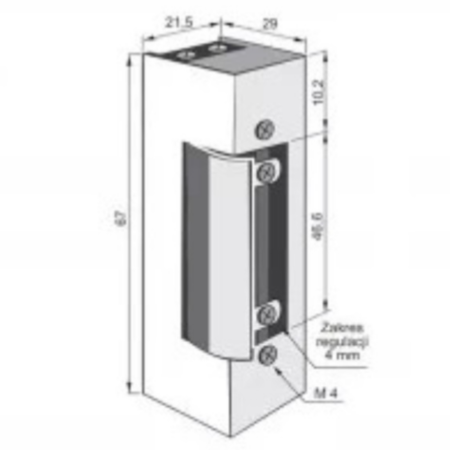 Gâche électrique Inox 12/24V RF1720 – JIS