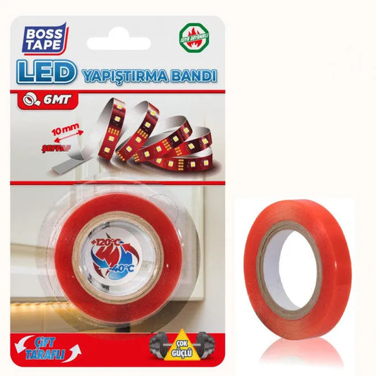 BOSSTAPE Bande de ruban adhésif LED, 10mmx6mt - SQES