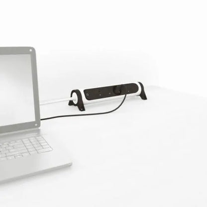 Rallonge multiprise avec bloc rotatif de 4 prises 2P+T Surface , interrupteur et cordon longueur 1,5m - SQES