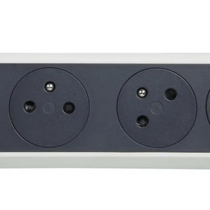 Rallonge multiprise avec bloc rotatif de 4 prises 2P+T Surface , interrupteur et cordon longueur 1,5m - SQES