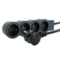 Rallonge multiprise extra-plate équipée de 4 prises 2P+T 16A 3680W avec cordon longueur 1,5m - SQES