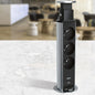 Incara Tower 60 Ø60mm à encastrer dans mobilier avec 4 prises 2P+T avec cordon - SQES