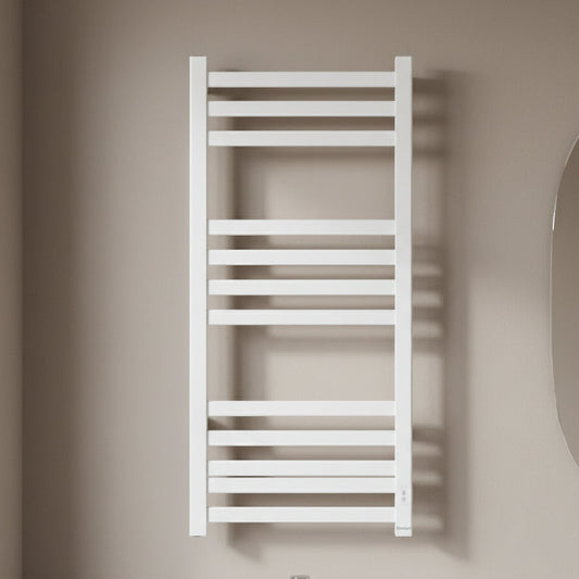 Sèche Serviette Électrique Aluminium 120cm LILY Blanc-REF9016