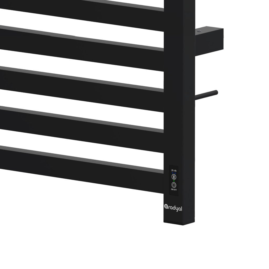 Sèche Serviette Électrique Aluminium 120cm LILY Noir-REF9005