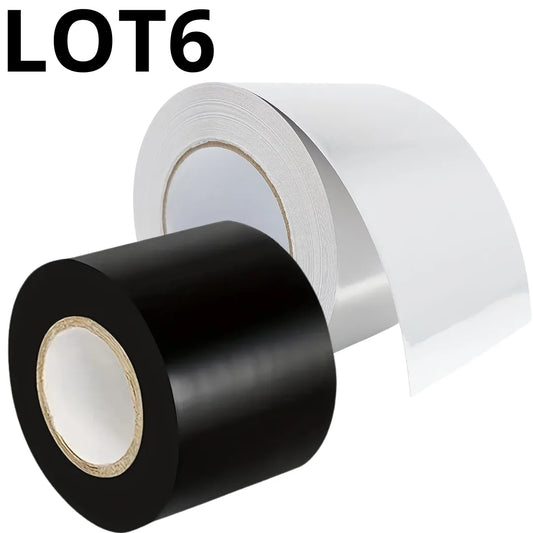 Lot de 3 rubans adhésifs en PVC pour isolation électrique - 75mm x 10m - SQES