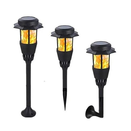 Lanternes de jardin - Lampes à flamme solaire pour jardin - LED - Torche - SQES