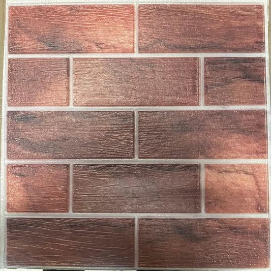 Lot de 10 Panneaux Mural Adhésif - Imitation pierre naturelle 3D - 35*35*0.8 cm (N°12) - SQES