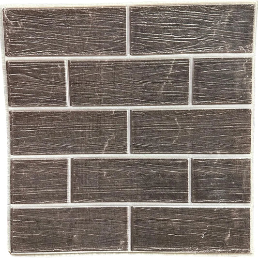 Lot de 10 Panneaux Mural Adhésif - Imitation pierre naturelle 3D - 35*35*0.8 cm (N°10) - SQES