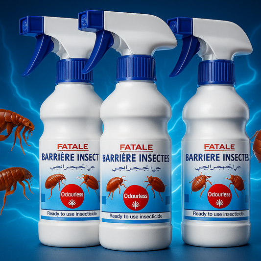 Lot de 3 Spray Anti-puces et punaises 500 ml - Sans Odeur - Fatal Expert