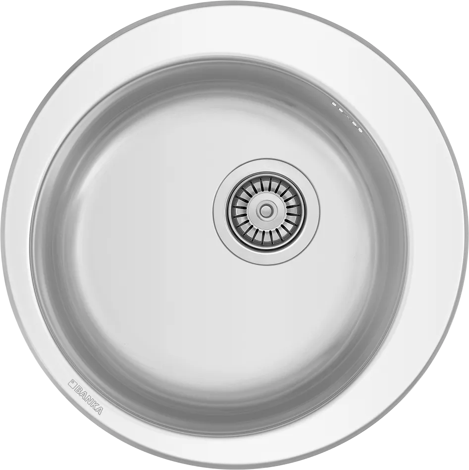 Évier Inox Ø 480 mm - 1 Cuve Ovale Encastrable | Banka Sinks - SQES