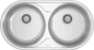 Evier Inox 85x45 cm - 2 Cuves Rondes Encastrables | Banka Sinks - SQES