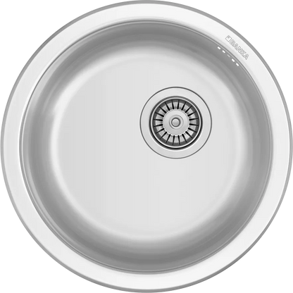 Evier Inox Ø 450 mm - 1 Cuve Ronde Encastrable | Banka Sinks - SQES