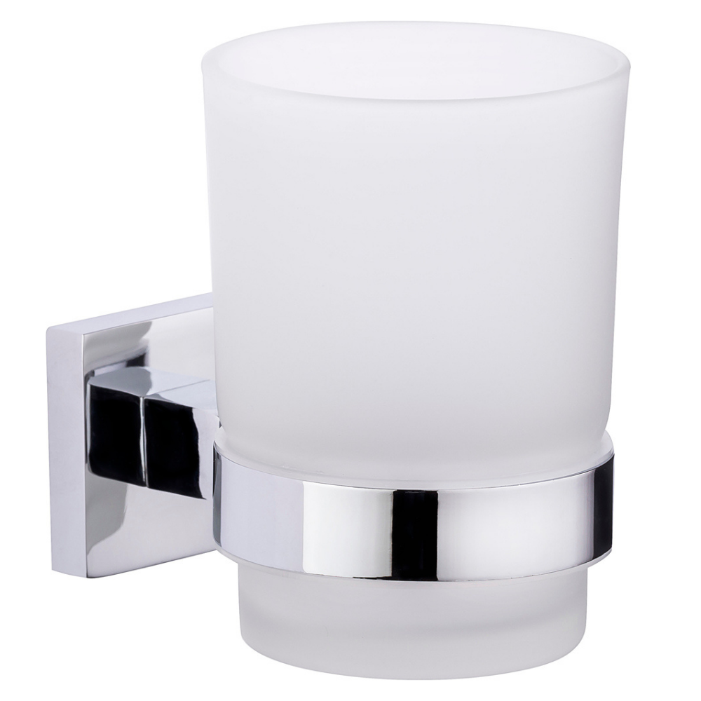 Porte Brosses à Dents Chrome Camero MIA avec Verre