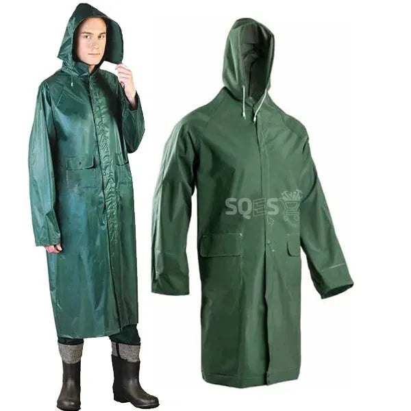 Manteau Imperméable Vert, Manteau de protection Anti Pluie XL - SQES