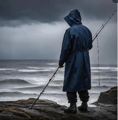 Manteau Imperméable Bleu Marine, Manteau de protection Anti Pluie XXL - SQES