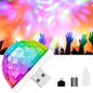 Mini boule disco LED -USB - Inclus tous les adaptateurs - SQES