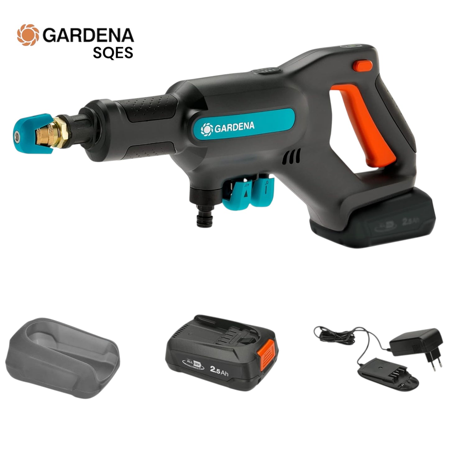 Nettoyeur Moyenne Pression AquaClean 24/18V P4A Avec Batterie GARDENA