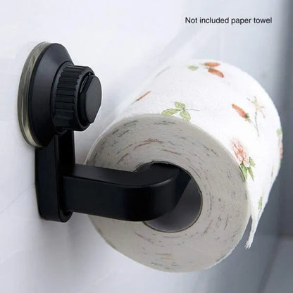 PORTE PAPIER TOILETTE VENTOUSE EN ABS NOIR EJIM - SQES