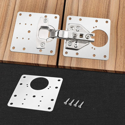 Plaques De Réparation Charnières Pour Porte et Placard & D'Armoire - SQES