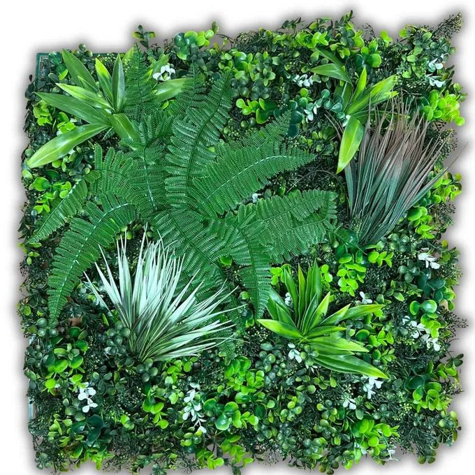 Panneau décoratif 3D INFINITY - Mur végétal artificiel - 50cm*50cm - SQES