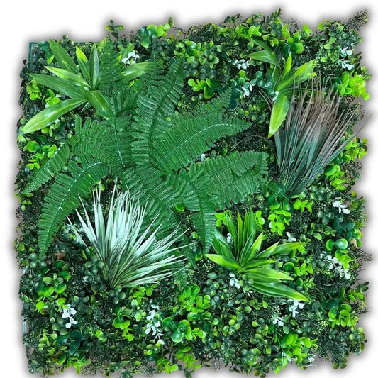 Panneau décoratif 3D INFINITY - Mur végétal artificiel - 50cm*50cm - SQES