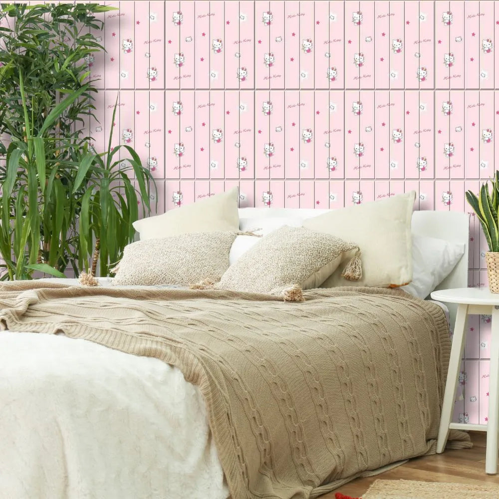 Panneaux muraux adhésifs 3D - Anti-Humidité - Anti-Bruit - Décoration HELLO KITY - SQES