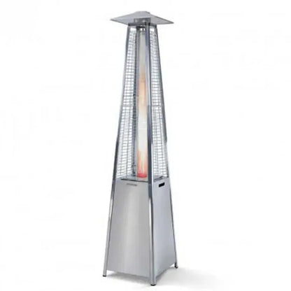Parasol Chauffant au gaz, Chauffage De Terrasse PATIO Pyramide En Acier Inoxydable H: 213cm - SQES