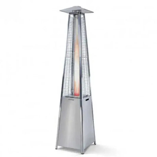 Parasol Chauffant au gaz, Chauffage De Terrasse PATIO Pyramide En Acier Inoxydable H: 213cm - SQES