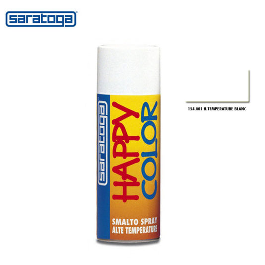Peinture Spray Professionnelle Haute Température Blanc 400ml Saratoga 