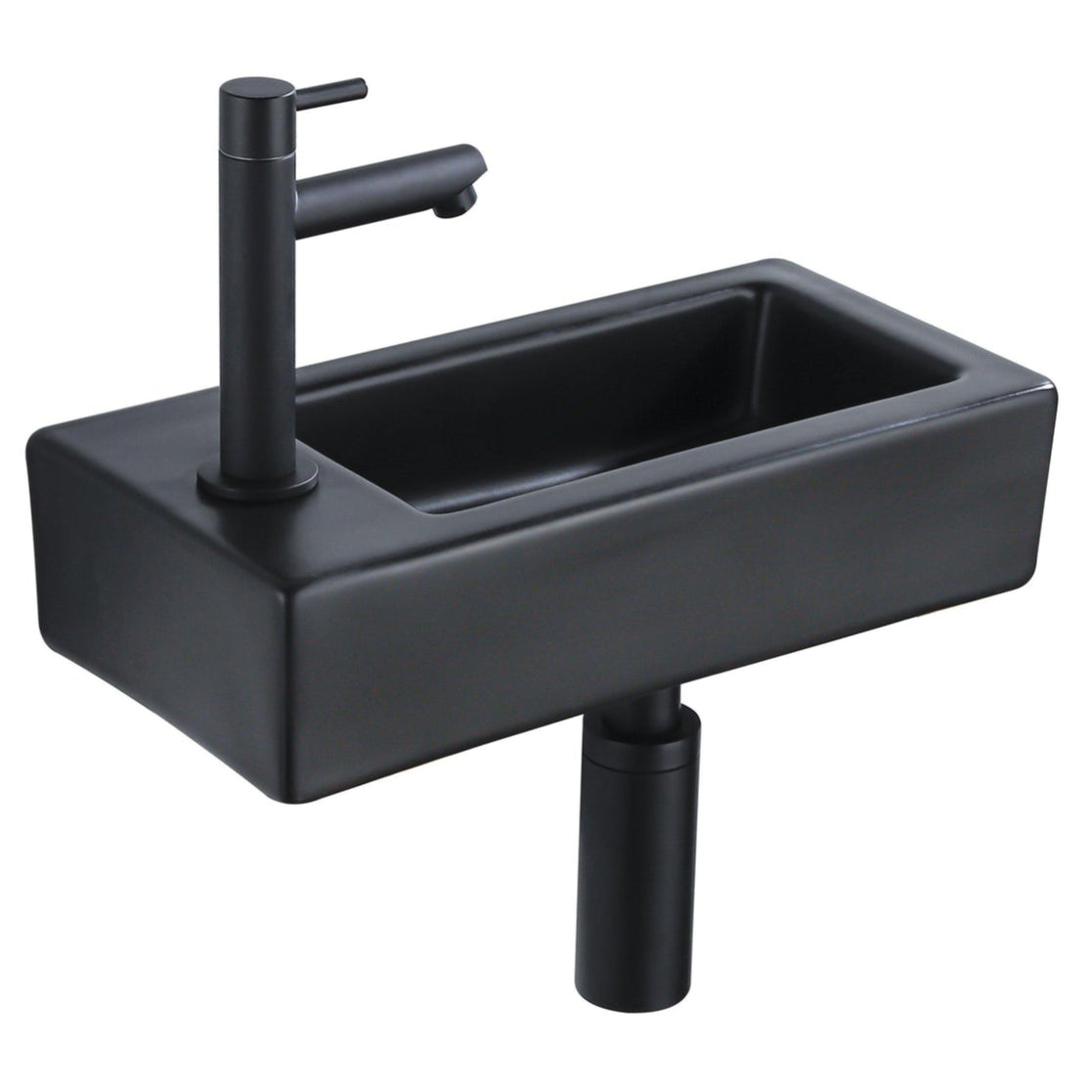 Plan vasque Acrylique Noir VITAL 40cmx26cm - DURA
