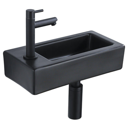 Plan vasque Acrylique Noir VITAL 40cmx26cm - DURA