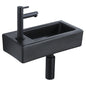 Plan vasque Acrylique Noir VITAL 40cmx26cm - DURA