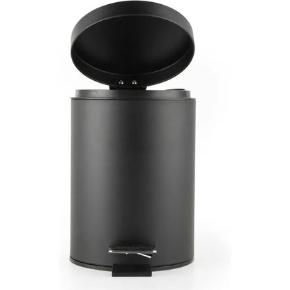 Poubelle avec Pédale 3l + brosse WC - Noir - SQES