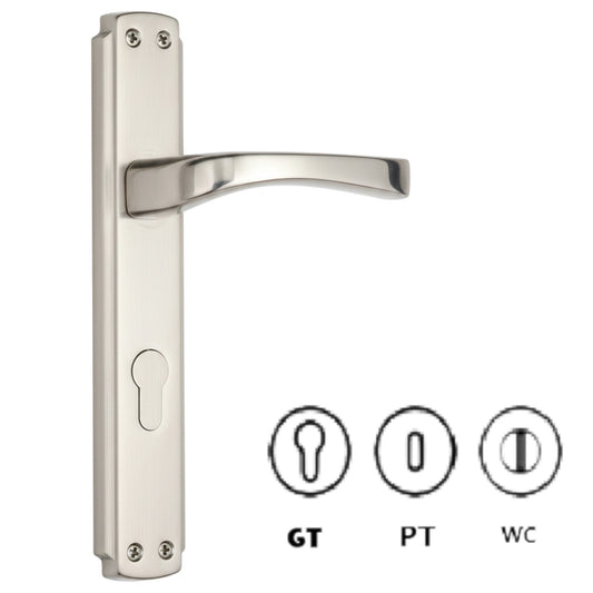 Rive bloc Poignée de porte KARTACA satiné