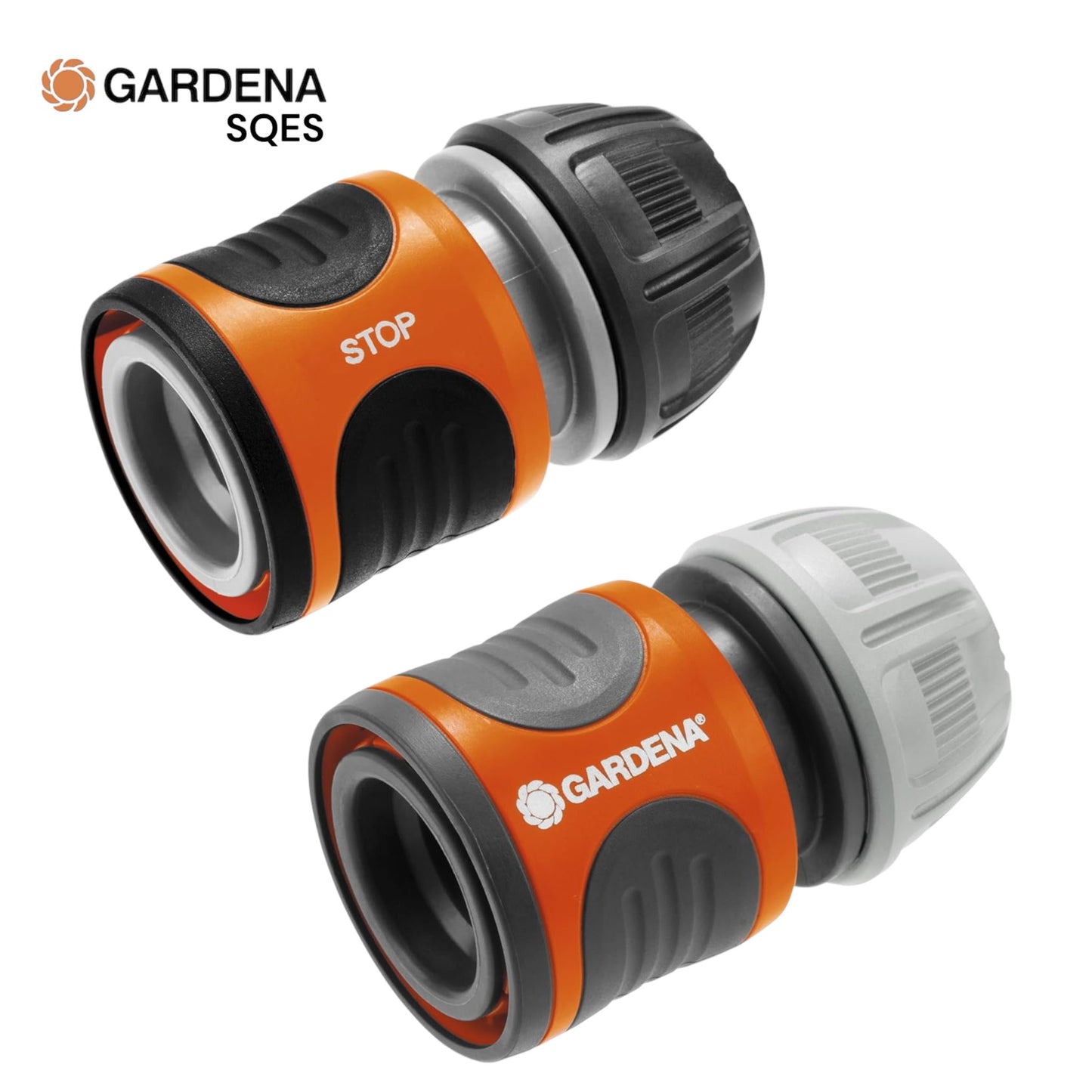 2 Raccord Rapide 13 mm (1/2") et 15 mm (5/8") GARDENA