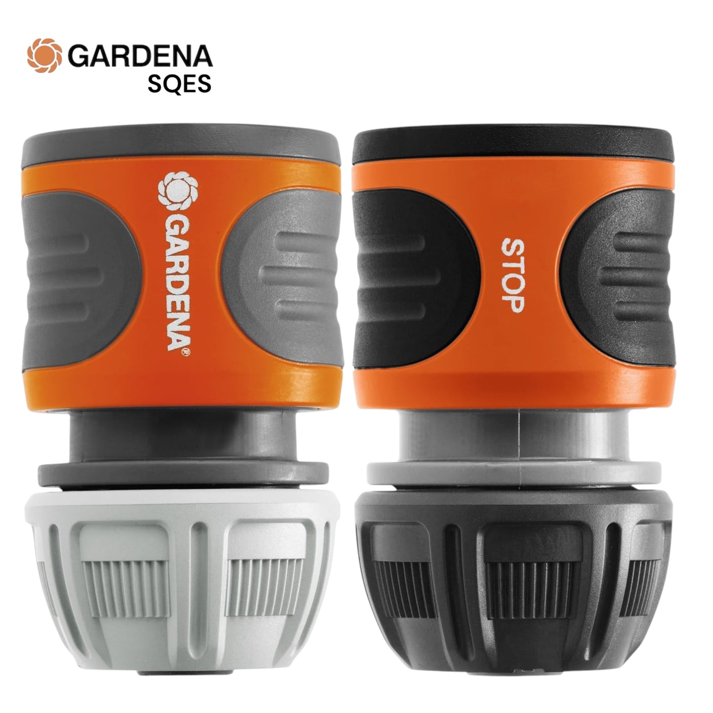 2 Raccord Rapide 13 mm (1/2") et 15 mm (5/8") GARDENA