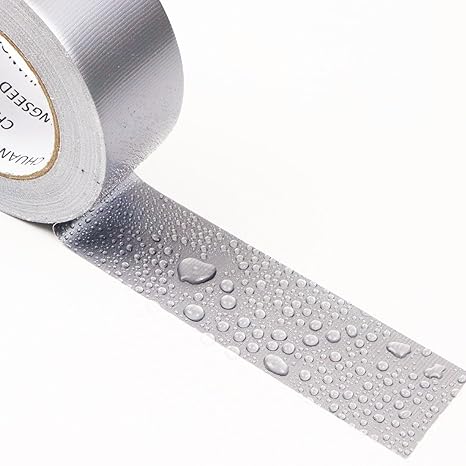 BOSSTAPE Ruban de Réparation étanche, Gaffeur multiusage, Toile américain ARGENT - SQES