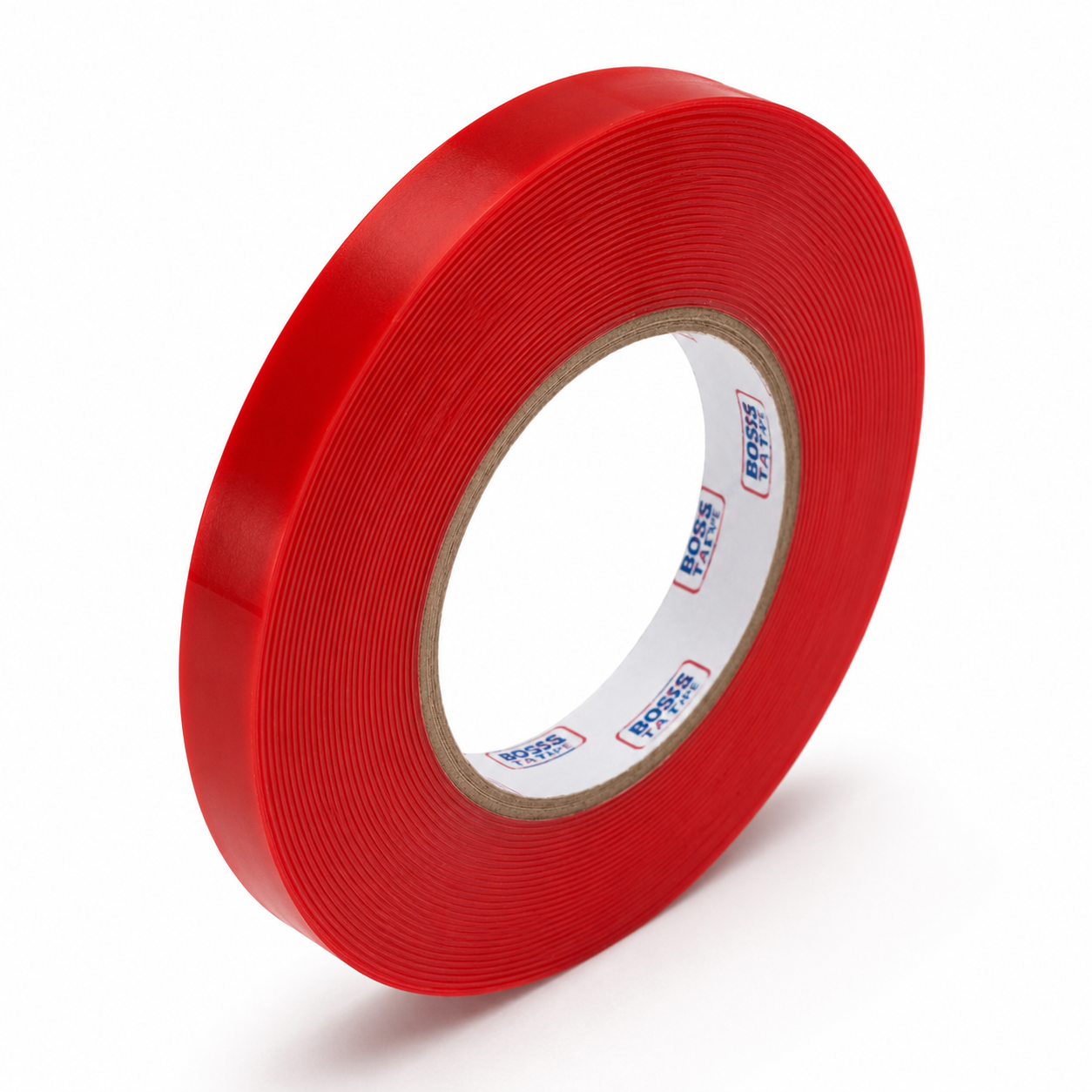 Ruban adhésif double face acrylique transparent BOSS TAPE 13mm x 11m film rouge – SQES Ariana Tunisie