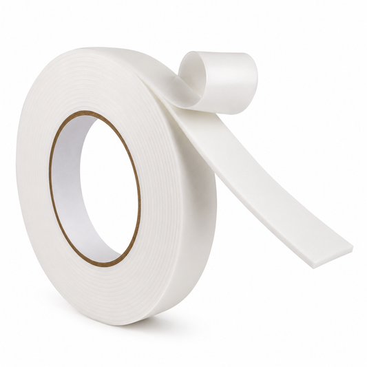 Ruban adhésif double face mousse blanc BOSS TAPE 19mm x 50m fixation industrielle – SQES Ariana Menzah 8 Tunisie