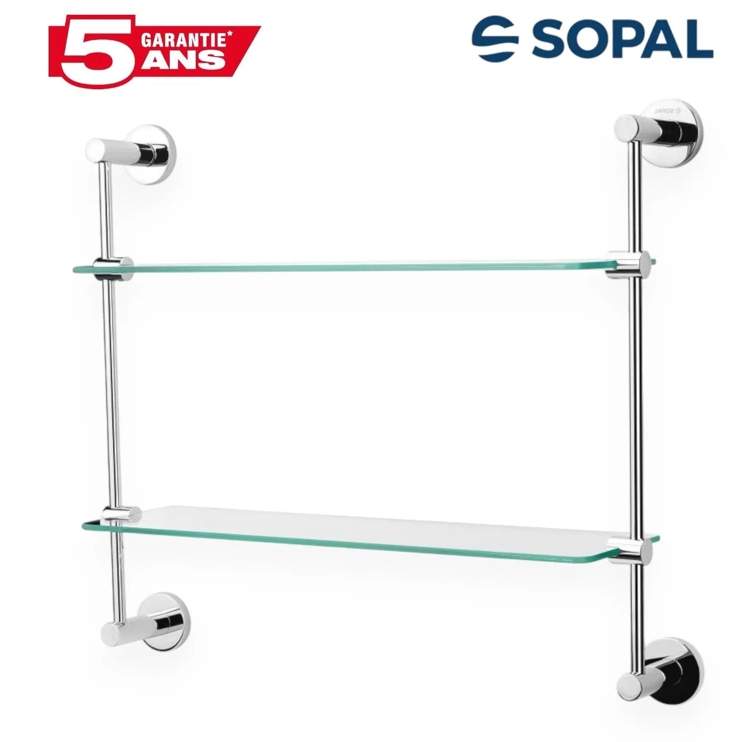 Étagère en verre Double Yasmine - SQES