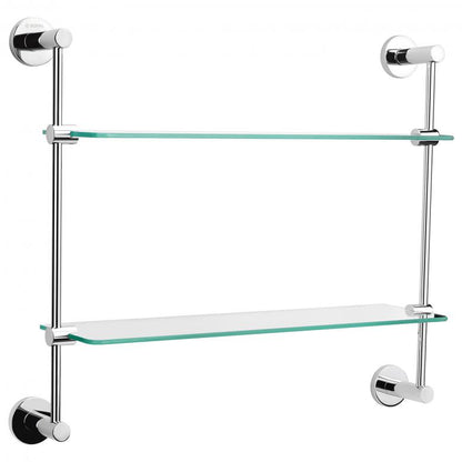 Tablette double en verre yasmine  - SOPAL