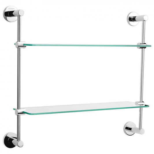 Tablette double en verre yasmine  - SOPAL