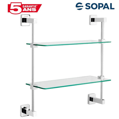 Tablette double en verre Ward - SOPAL SB47A04 - SQES