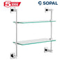Tablette double en verre Ward - SOPAL SB47A04 - SQES
