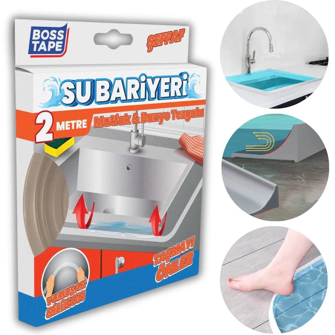 BOSSTAPE Barrière d'eau autocollant en silicone transparent -2m - SQES tunisie