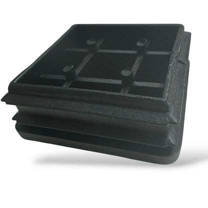 Embout Carré pour meuble - 20 bouchons tube 40mmx40mm NOIR - SQES